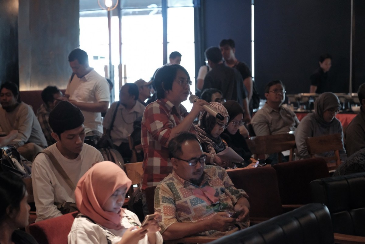 Sesi pertanyaan wartawan di press conference USS 2019