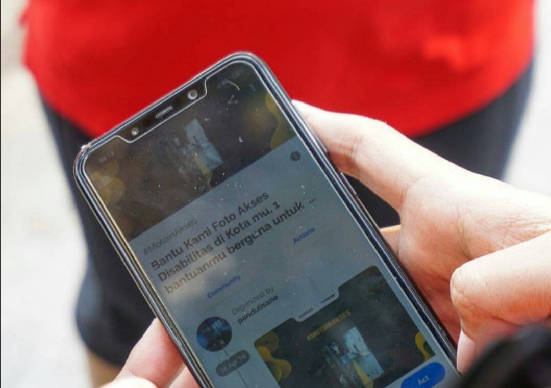 Siapa saja bisa berpartisipasi dalam aksi #motoinakses nya Pandulisane lewat aplikasi campaign.id